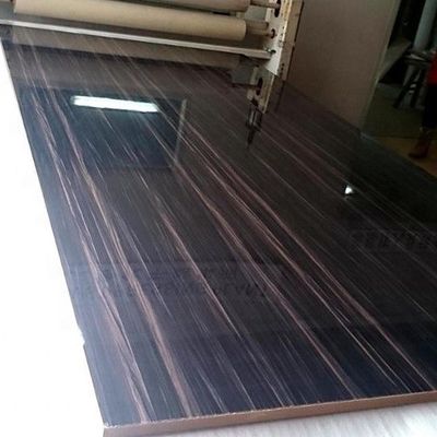 Popular wood grain design acrylic mdf panel for kitchen cabinet
