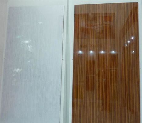 Popular wood grain design acrylic mdf panel for kitchen cabinet