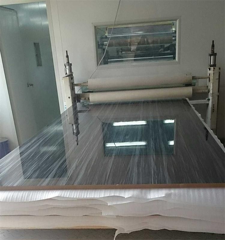 Popular wood grain design acrylic mdf panel for kitchen cabinet